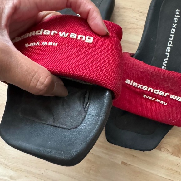 Alexander Wang Red Pool Slide - Picture 4 of 9